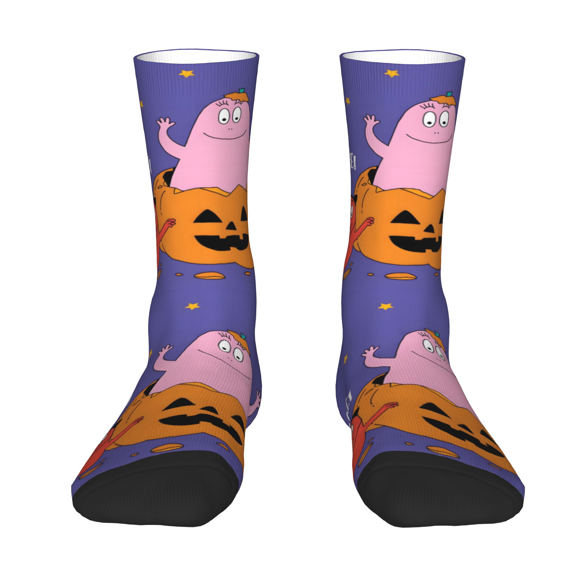Dress Sock Men - Kaos Kaki Lucu Kartun Barbapapa Khusus