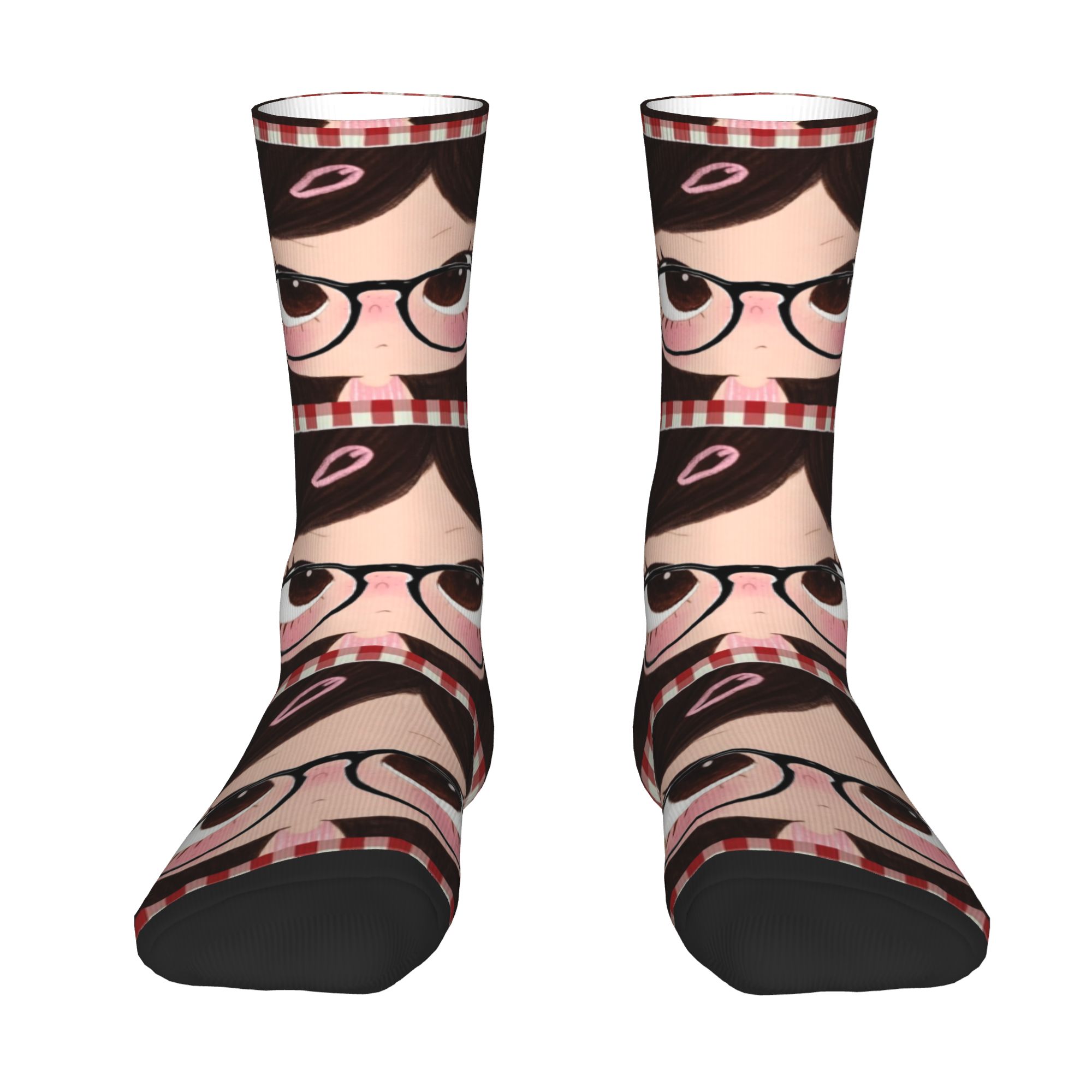 Dress Sock Men - Kaos Kaki Komik Gadis Mata Besar