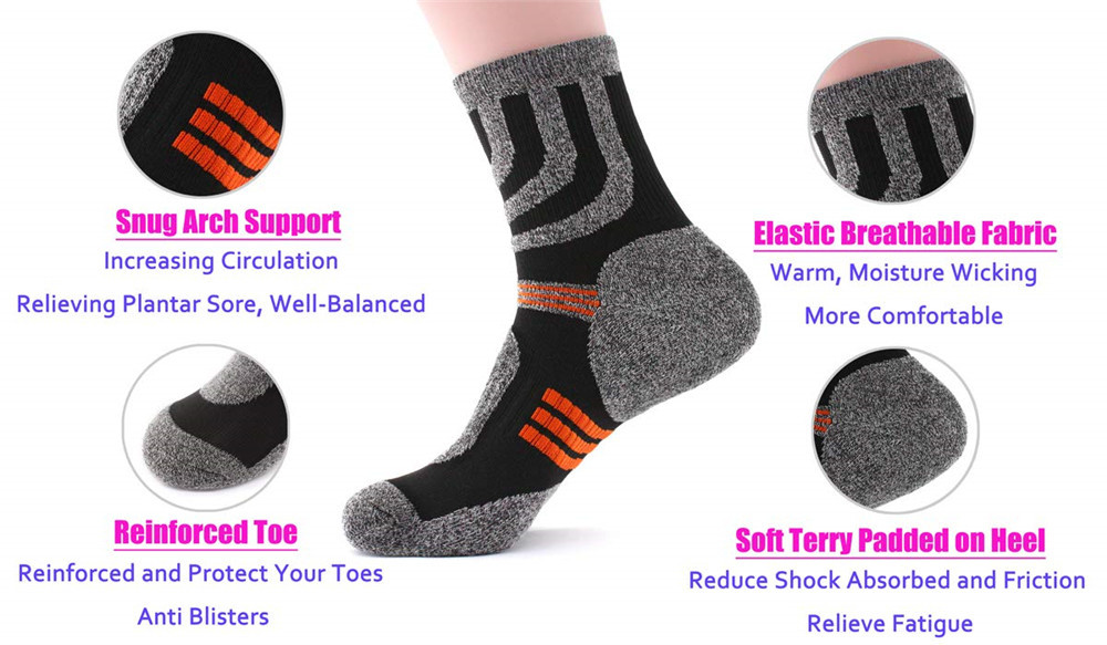 Kaus kaki Anti melepuh, 5 pasa - Wool Hiking Sock ulasan dan harga