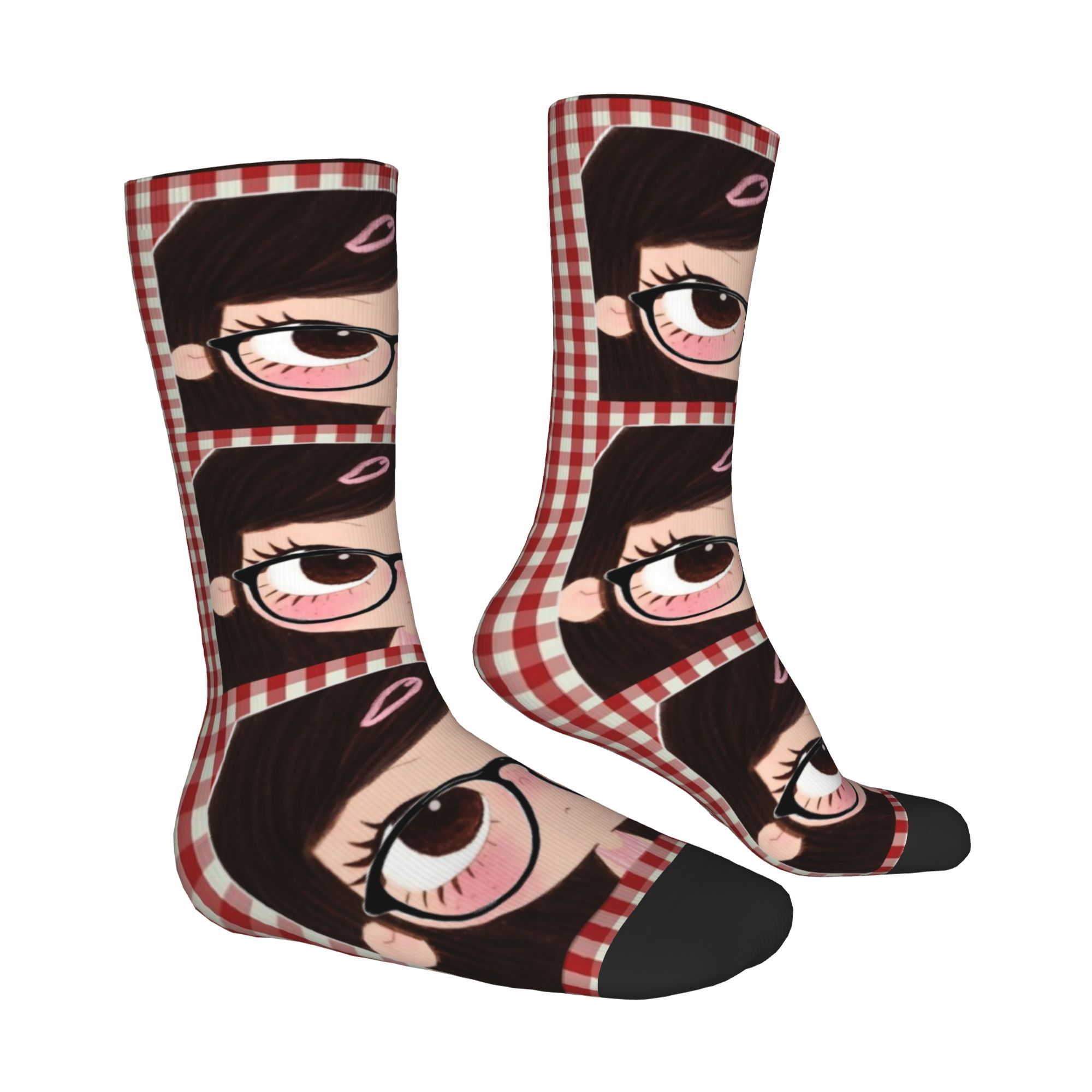 Kaos Kaki Komik Gadis Mata Bes - Dress Sock Men ulasan dan harga